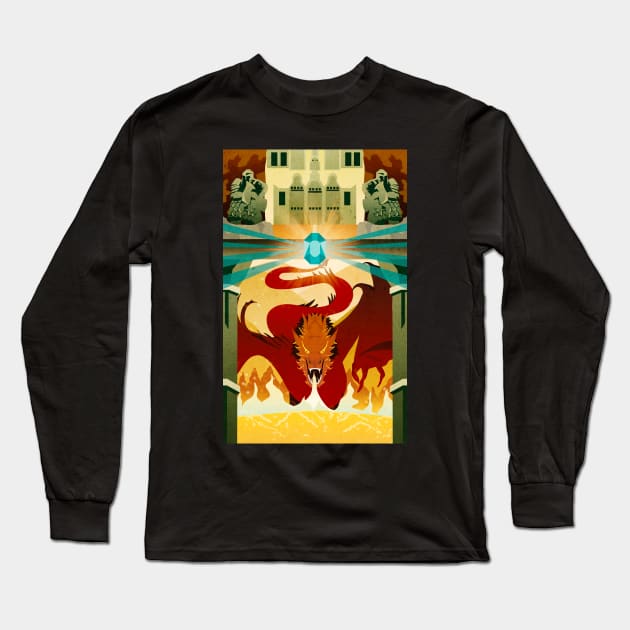 The king under the mountain Long Sleeve T-Shirt by enchantedrealm